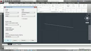 AutoCAD Tutorial  Defining a unit of measure [upl. by Haorbed105]