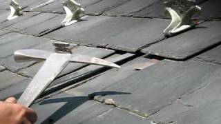 How to Remove a Slate for Roofing Repairs [upl. by Oakley]