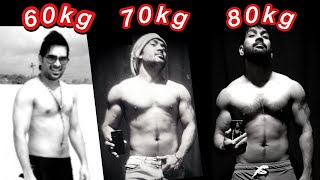 My Transformation from 60 to 80 KG Diet for weight Gain Part  2 [upl. by Zanze]