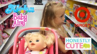 Short Trip to Targets Doll Aisle 🎯👧🏼💖😊 New quotHonestly Cutequot and quotBaby Alivequot Dolls [upl. by Biernat]