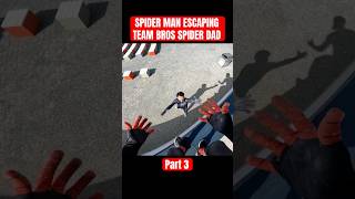 SPIDERMAN TEAM BROS ESCAPING ANGRY SPIDER DAD spiderman spiderdad teambros twins [upl. by Refitsirhc]