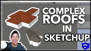 COMPLEX ROOFS IN SKETCHUP with Roof by TIG  SketchUp Extension of the Week 51 [upl. by Ybbil]