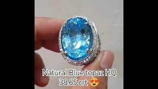 Natural Blue Topaz HQ 3865 crt topaz cobalt paraiba tsavorite aquamarine demantoid sapphire [upl. by Ahsa]