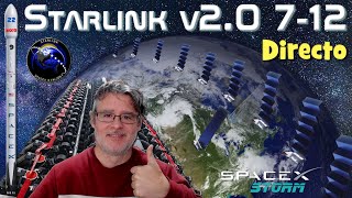 ¡Lanzamiento de la misión Starlink 712 🚀 [upl. by Nance]