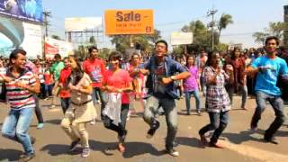 ICC World Twenty 20 Bangladesh 2014 Flash Mob  Chittagong University [upl. by Nwahser]