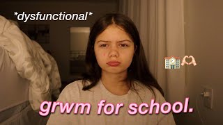 GRWM for a random day of school [upl. by Templas]