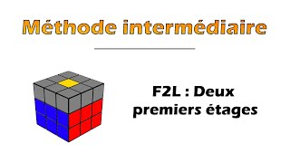 Les F2L  débuter intuitivement  Méthode CFOP intermédiaire  Fridrich simplifiée 3x3 [upl. by Ranice32]