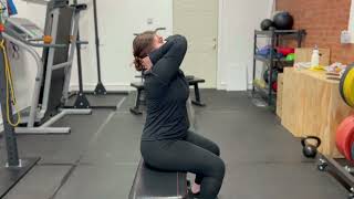 How to Perform a Seated Thoracic Extension Exercise Improve Back Pain [upl. by Cirded]