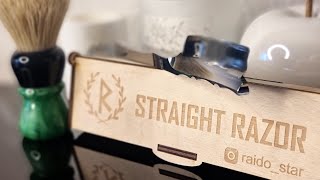 Radio Star 88 Kamisori straight razor shaving опасная бритва заточка мастера бритьё камисори [upl. by Dlareg]