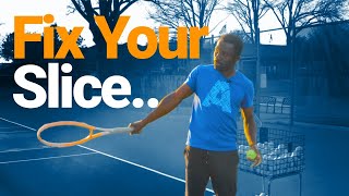 Fix your Slice Backhand technique lesson and drills [upl. by Teferi]