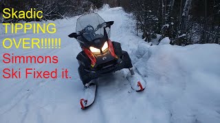 2021 SkiDoo Skandic tipping over is dangerous Simmons FlexSki Gen 2 seems to have fixed it [upl. by Goran]