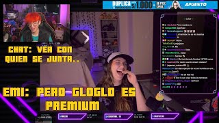 EMIKUKIS Y SU CHAT FALTOSOS CON GLOGLOKING 😈  EMI FREYA 🥶 [upl. by Yecram]