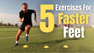 5 Exercises For Fast Feet  Improve Your Speed Agility and Quickness  SoccerFootball Training [upl. by Enilraep]