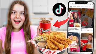 TikTok For You Page DECIDES WHAT we eat for a DAY [upl. by Enyad]