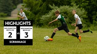 Game Highlights  Williamston Boys U12 vs Williamston Boys U10 in Friendly Scrimmage [upl. by Allemac689]