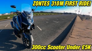 Zontes 310 M  300cc Scooter First Ride [upl. by Eward]