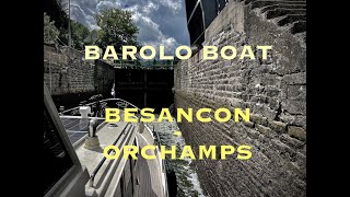 Timelapse nr 038 from Besançon to Orchamps sailing the Rhône au Rhin Canal in 4K [upl. by Collar444]