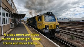 Part two Eastleigh This action packed video will just show how busy this station can get Crazy [upl. by Akiehsal755]