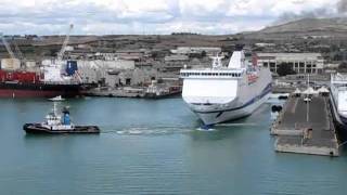 Tirrenias SHARDEN departing Civitavecchia 6 August 2010 [upl. by Nies954]