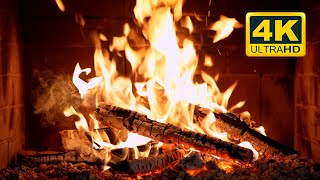 🔥 Cozy Fireplace 4K 12 HOURS Fireplace Ambience with Crackling Fire Sounds Fireplace Burning 4K [upl. by Sergo]