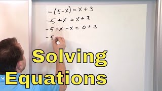 09  Solving MultiStep Equations in Algebra Part 1 Two Step Equations amp Beyond [upl. by Attolrahc]