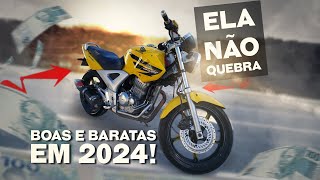 10 MOTOS BOAS E BARATAS QUE AINDA VALEM A PENA EM 2024 [upl. by Atilegna179]