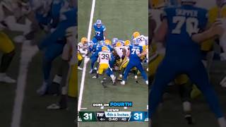 Dan Campbell goes for it on 4th down detriotlions greenbaypackers abefromdet [upl. by Acimad602]