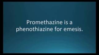 How to pronounce promethazine Phenergan Memorizing Pharmacology Flashcard [upl. by Ellednahc]