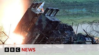 Russia says Ukraine fired USsupplied longrange missiles into country  BBC News [upl. by Delphine727]