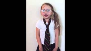 5 year old singing Harry Potter in 99 Seconds [upl. by Malloch]