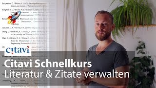 Literaturverwaltung mit CITAVI Schnellkurs in 35min – Tutorial für wissenschaftliche Arbeiten [upl. by Cantu]