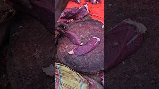 Wonderful giant buffalo meat cutting  Smooth meat cutting skill [upl. by Akemeuwkuhc]