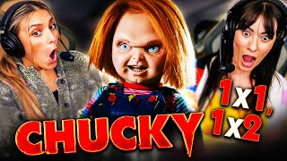 CHUCKY Season 1 Episodes 1 amp 2 REACTION Chucky TV Series  Premiere  Review [upl. by Baptiste612]