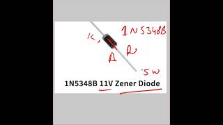 1n5348b zener diode ytshorts electroniccomponent [upl. by Ayeka]