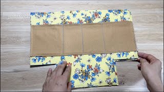 How to make easy fabric basket  Diy easy idea sewing tutorial [upl. by Malcom]