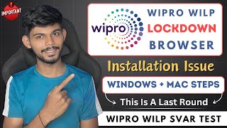 Wipro WILP 2024 Lockdown Browser Installation  Step By Step Solution  And Tips [upl. by Airb]