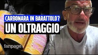 Lo chef Max Mariola quotLa carbonara in barattolo Un oltraggio a noi italianiquot [upl. by Alexandre]