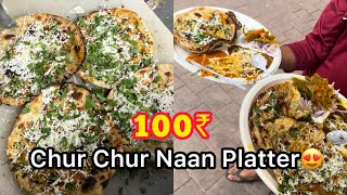 Crazy Chur chur naan Making in Ahmedabad  Street Food of India [upl. by Achorn]