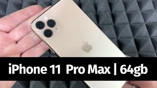 iPhone 11 Pro Max  64gb Gold  Unboxing [upl. by Nnaear]