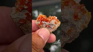 Red wulfenite from China mineral minerals crystals gemstone [upl. by Tenom]