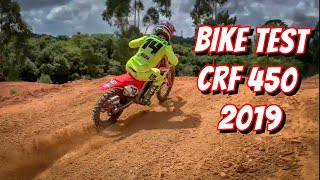 BIKE TEST CRF 450 2019 Leandro Silva 14 [upl. by Hancock306]