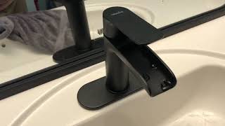 Fixing bad water flow on NEWATER Waterfall Faucet Single Handle [upl. by Charlena213]