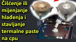 Čišćenje kulera procesora zamjena termalne paste ugradnja procesora zamjena hlađenja [upl. by Mercer841]