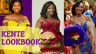 Kente Lookbook Series Ep17  Ghanaian Traditional Wedding Styles  Trendy Kente Styles 2021 kente 😘 [upl. by Aikemehs]