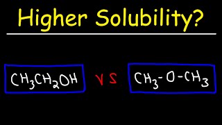 Solubility of Organic Compounds [upl. by Tsugua]