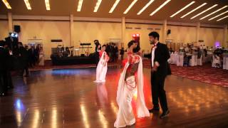 Wedding Dance  Saree Ke Fall Sa Dance  Ramesha amp Seesara Wedding  E visual nest [upl. by Kirwin]