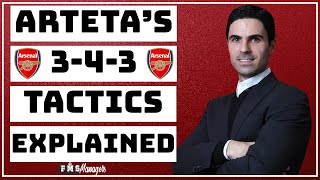 Artetas Arsenal Tactics Explained  How Arteta Improved Arsenal  Mikel Artetas 343 [upl. by Rosemare]