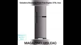 MAGAZINELUISLEAO traz para você Geladeira Brastemp Frost Free 375L BRM44HB ou BRM44HK [upl. by Weir]