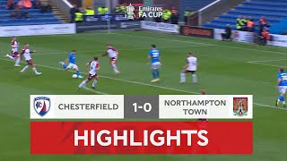 Armando Dobra Scores Stunner  Chesterfield 10 Northampton Town  Emirates FA Cup 202223 [upl. by Boutis]