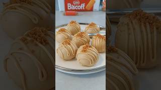 3 ingredients no bake biscoff cheescake balls 😋shorts [upl. by Ranilopa756]